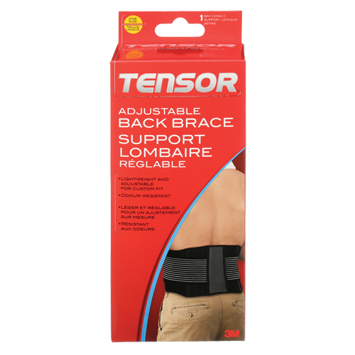 Tensor Adjustable Back Brace, Elastic, One Size Ottawa Fastener Supply