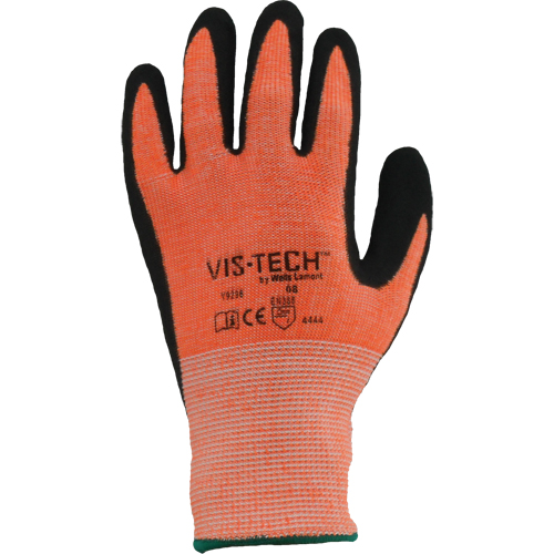 Vis-Tech Y9294 Cut Resistant Gloves, Size 6/X-Small, 13 Gauge, Polyurethane Coated, Stainless Steel Shell, ANSI/ISEA 105 Level 4 Ottawa Fastener Supply