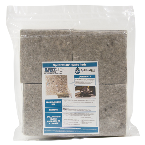 Spilltration Husky Pads, Oil Only, 16" x 16", 17.2 gal. Absorbancy Ottawa Fastener Supply