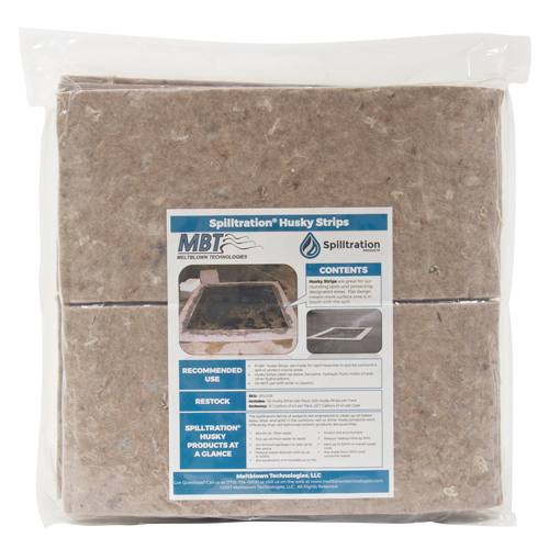 Spilltration Husky Strips, Oil Only, 64" x 8", 4 gal. Absorbancy Ottawa Fastener Supply