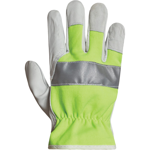 Endura&reg; Hi-Viz Reflective Driver's Gloves, 2X-Large, Grain Goatskin Palm Ottawa Fastener Supply