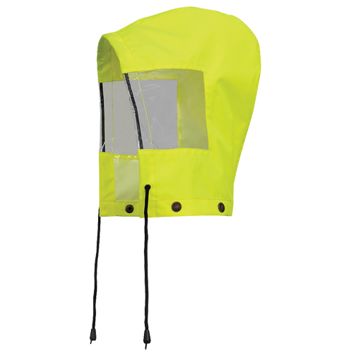 6037H Capuchon pour manteau de s&eacute;curit&eacute; imperm&eacute;able pour le contr&ocirc;le de la circulation, Jaune lime haute visibilit&eacute;, Polyester Ottawa Fastener Supply