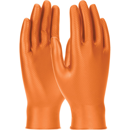 Gants jetables ambidextres Grippaz Skins, Petit, Nitrile, 6 mils, Sans poudre, Orange Ottawa Fastener Supply
