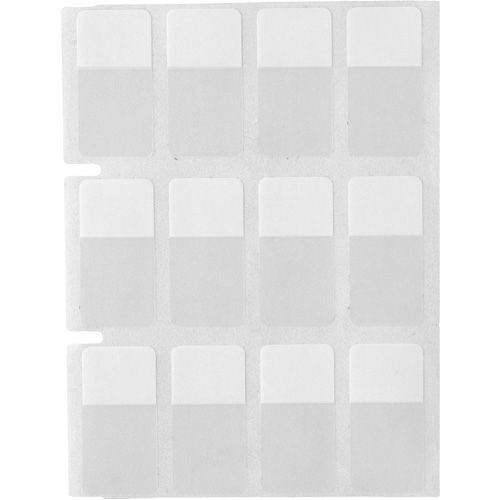 Core Series Self-Laminating Wire & Cable Labels, Vinyl, 0.5" L x 0.75" H, Clear Ottawa Fastener Supply