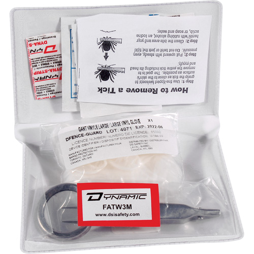 Dynamic Tick Removal Kit, Class 1 Medical Device, Resealable Plastic Bag Ottawa Fastener Supply