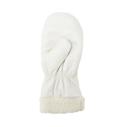 Mitaines d'hiver en cuir fleur de premi&egrave;re qualit&eacute; doubl&eacute;es de boa, Taille Grand, Mitaine Ottawa Fastener Supply