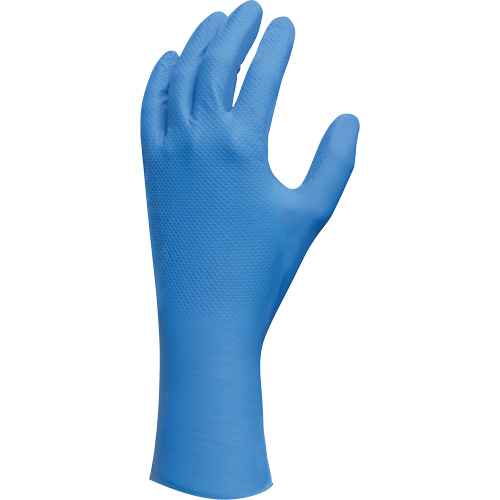 Lightweight Gloves, 7/Small, Nitrile, 9-mil, Powder-Free, Blue Ottawa Fastener Supply