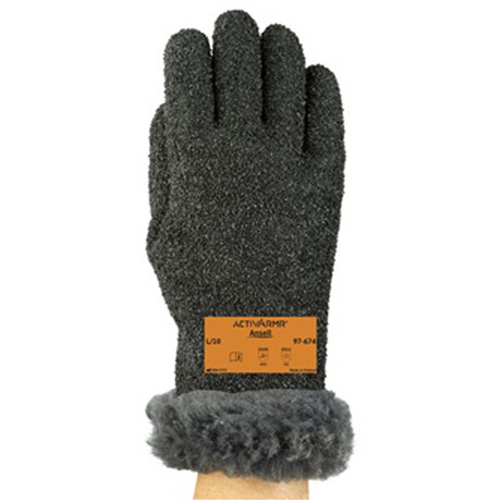 Gants ActivArmr 97-674 pour le froid extr&ecirc;me, 12/3T-Grand, R&ecirc;vetement PVC, Enveloppe en Coton Ottawa Fastener Supply