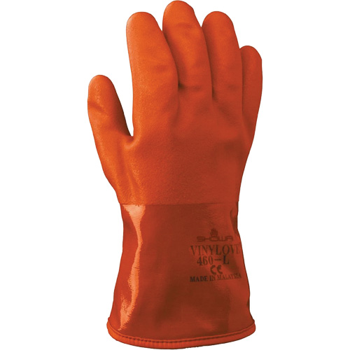 Gants &agrave; double enduit Atlas 460, Taille Moyen/8, 12" lo, PVC, Doublure en Acrylique/Coton, 130-mil Ottawa Fastener Supply