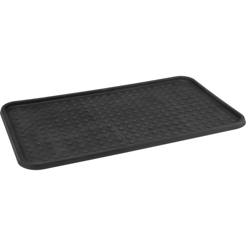 Boot Tray, Plastic, Black, 25" L x 14" W Ottawa Fastener Supply