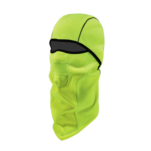 N-Ferno&reg; 6823 Wind-Proof Hinged Balaclava, Fleece, High-Visibility Lime Green Ottawa Fastener Supply