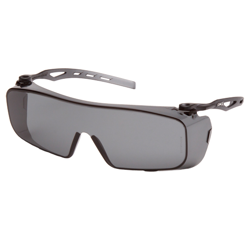 Cappture OTG Safety Glasses, Grey/Smoke Lens, Anti-Fog, ANSI Z87+/Meets/Exceeds CSA Z94.3 Ottawa Fastener Supply