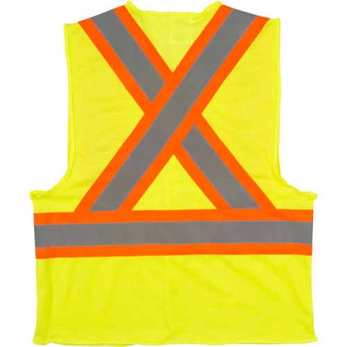 ZENITH SAFETY PRODUCTS Traffic Safety Vest, High Visibility LimeYellow