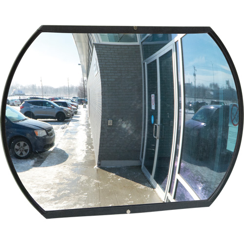 Roundtangular Convex Mirror with Bracket, 20" H x 30" W, Indoor/Outdoor Ottawa Fastener Supply