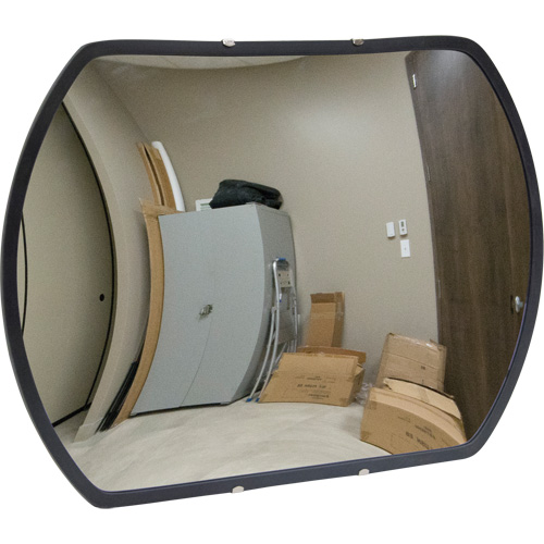 Roundtangular Convex Mirror with Bracket, 18" H x 26" W, Indoor/Outdoor Ottawa Fastener Supply