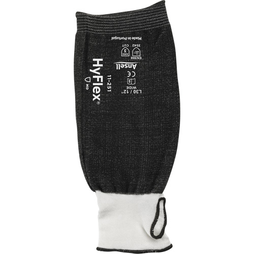 Manche r&eacute;sistant aux coupures HyFlex, PEHP, 12", ANSI/ISEA 105 niveau 3, Noir Ottawa Fastener Supply