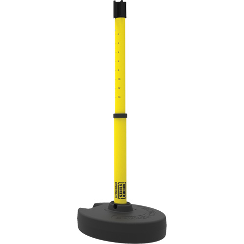 PLUS Barrier Post Set Receiver, 42" High, Yellow Ottawa Fastener Supply