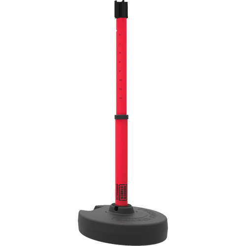 PLUS Barrier Post Set Receiver, 42" High, Red Ottawa Fastener Supply