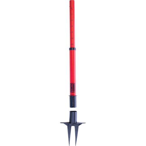 PLUS Barrier Post, 42" High, Red Ottawa Fastener Supply