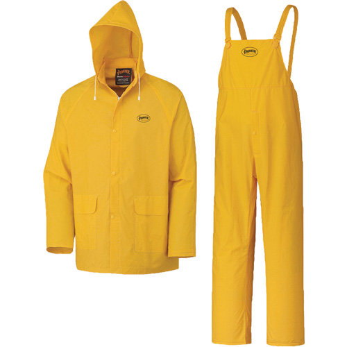 577 3-Piece Rain Suit, Polyester/PVC, 5X-Large, Yellow Ottawa Fastener Supply