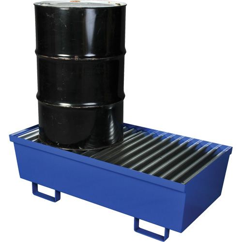 Steel Spill Containment Pallet, 74 US gal. Spill Capacity, 27" x 51.25" x 13" Ottawa Fastener Supply