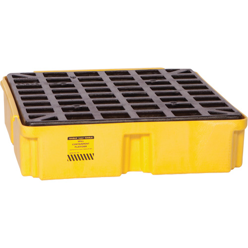 Modular Spill Platform, 15 US gal. Spill Capacity, 26" x 26.25" x 6.5" Ottawa Fastener Supply