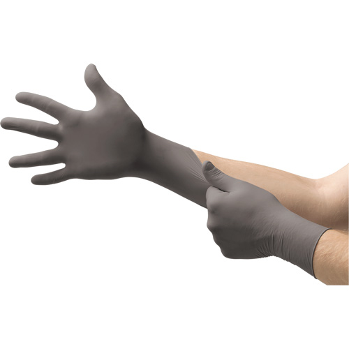TouchNTuff&reg; 93-250 Disposable Gloves, 6/X-Small, Nitrile, 5.1-mil/7.9-mil, Powder-Free, Grey Ottawa Fastener Supply