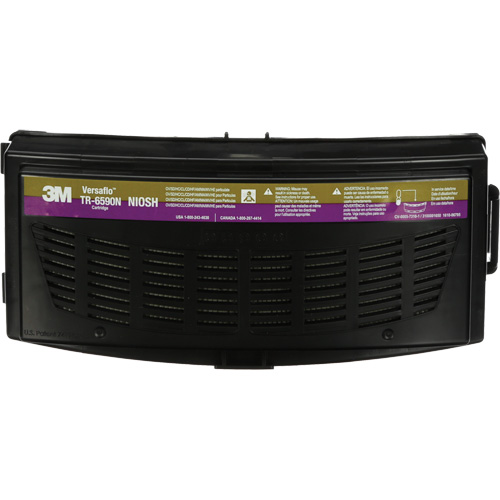 Cartouche multigaz/haute efficacit&eacute; Versaflo, Ammoniac/dioxyde de chlore/Gaz de chlore/Chlorure d'hydrog&egrave;ne/Florure d'hydrog&egrave;ne/Mercure/M&eacute;thylamine/Vapeur organique/Particules/SO2 Dioxyde de soufre, Paquet de 1 Ottawa Fastener Supply