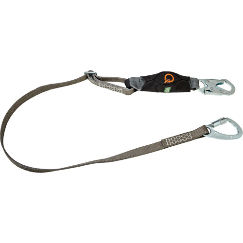 V-Series Tie-Back Lanyard, 6', Carabiner Center, Snap Hook Leg Ends, Polyester Ottawa Fastener Supply