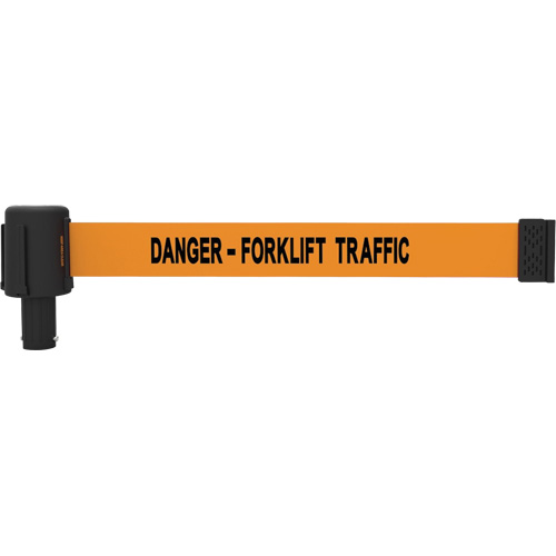Cassette de banni&egrave;re PLUS, Danger - Forklift Traffic, 15', Ruban Orange Ottawa Fastener Supply