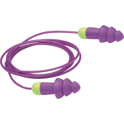 Rockets&reg; Reusable Earplugs, Corded, Bulk - Polybag, 27 dB NRR, One-Size Ottawa Fastener Supply