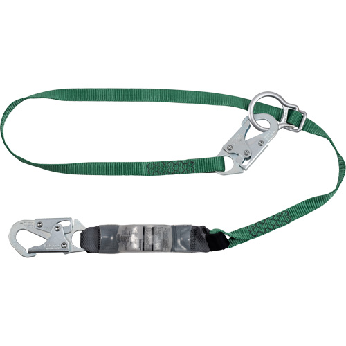 V-Series Tie-Back Lanyard, 6', Rebar Hook Center, Snap Hook Leg Ends, Polyester Ottawa Fastener Supply