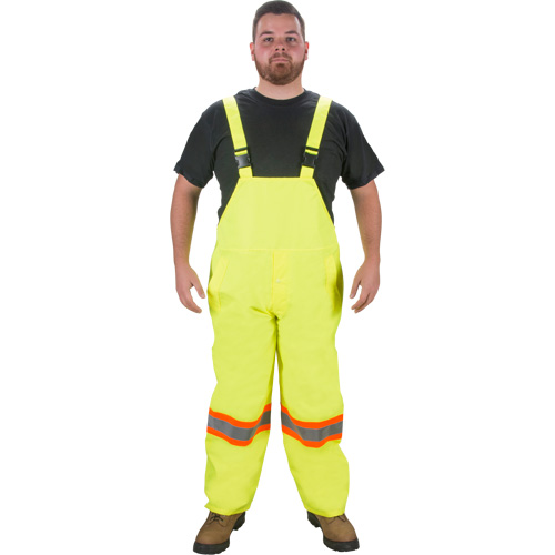RZ1000 Rain Bib Pants, Polyester, Small, High Visibility Lime-Yellow Ottawa Fastener Supply