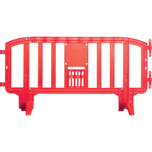 Movit Barricade, Interlocking, 78" L x 39" H, Red Ottawa Fastener Supply