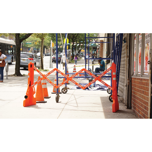Multi-Gate Barricade, 43" H x 90" L, Orange Ottawa Fastener Supply