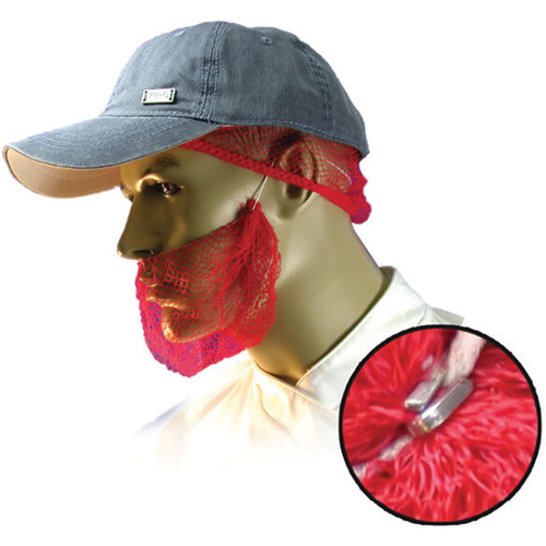 Disposable Beard Nets, Polypropylene, Red Ottawa Fastener Supply