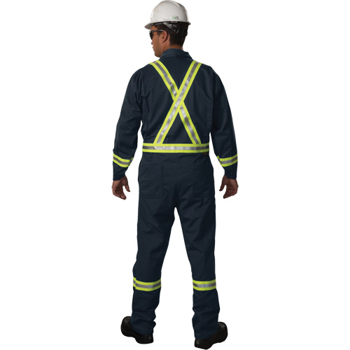 Westex UltraSoft&reg; Unlined Coveralls, Size Large (Tall), Navy Blue, 12.4 cal/cm2 Ottawa Fastener Supply