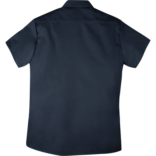 Chemise de travail &agrave; manches courtes en tissu crois&eacute; avec boutons-pression, Hommes, Petit, Bleu marine Ottawa Fastener Supply