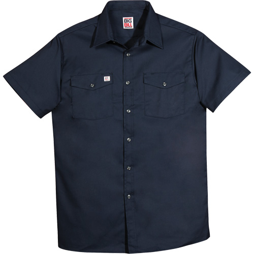 Chemise de travail &agrave; manches courtes en tissu crois&eacute;, Hommes, Moyen (grande taille), Bleu marine Ottawa Fastener Supply