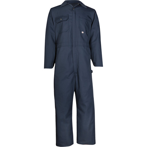 Twill Deluxe Coveralls, Men's, Navy Blue, Size 56 Ottawa Fastener Supply