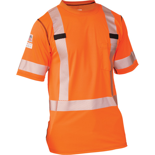 T-shirt &agrave; manches courtes haute visibilit&eacute; Polartec Power Grid, Polyester, 4T-Grand, Orange Ottawa Fastener Supply