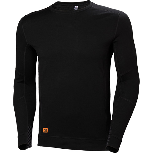 Lifa&reg; Max Moisture-Wicking Crewneck Undershirt, Men's, 2X-Large, Black Ottawa Fastener Supply
