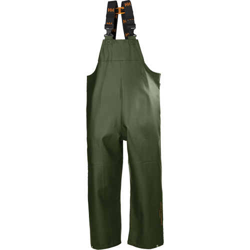 Gale Rain Bib Pants, Medium, Polyester, Green Ottawa Fastener Supply
