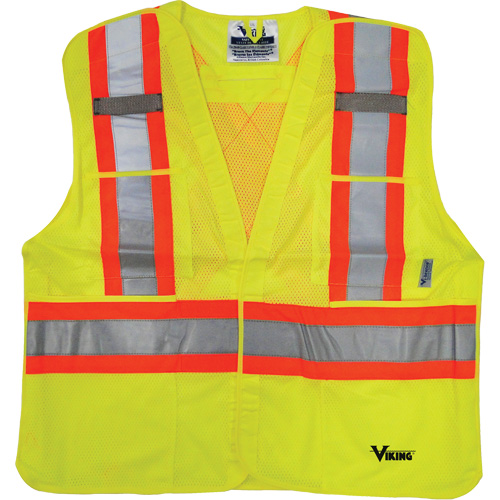 Veste de s&eacute;curit&eacute;, Jaune lime haute visibilit&eacute;, 2T-Grand/3T-Grand, Polyester Ottawa Fastener Supply