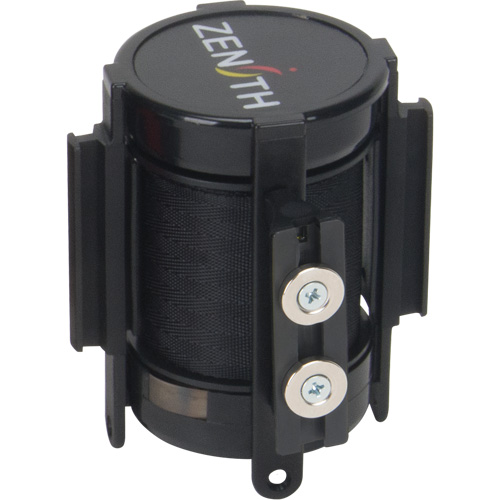 Cassette de ruban magn&eacute;tique pour barri&egrave;re de contr&ocirc;le des foules personnalis&eacute;e, 7', Ruban Noir Ottawa Fastener Supply