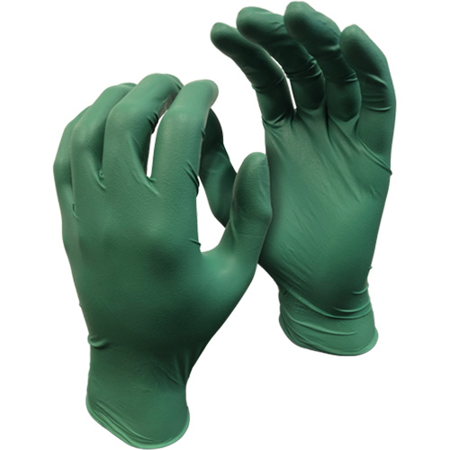 5559PF Green Monkey Gloves, Small, Nitrile, 4-mil, Powder-Free, Green Ottawa Fastener Supply