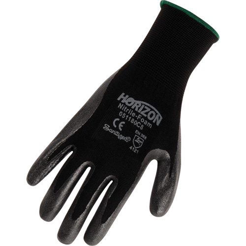 Horizon Work Gloves, 6/X-Small, Foam Nitrile Coating, 13 Gauge, Polyester Shell Ottawa Fastener Supply