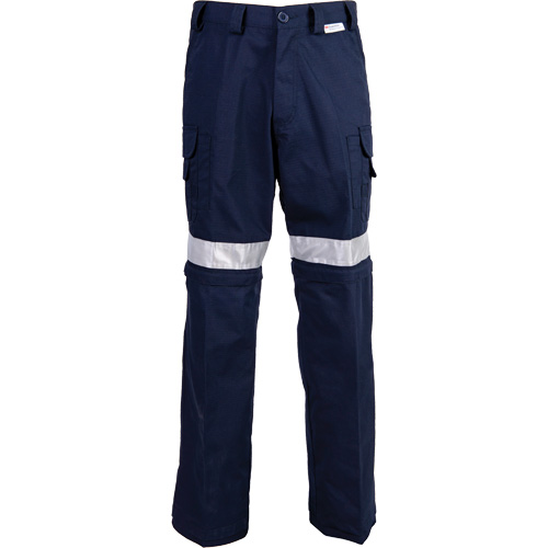 High Visibility Pants, Poly-Cotton, 32, Navy Blue Ottawa Fastener Supply