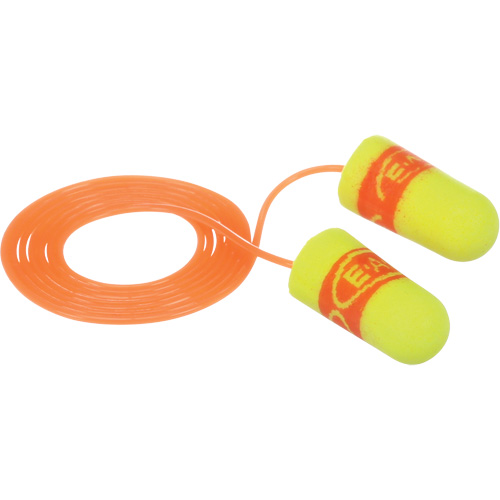 Bouchons d'oreilles SuperFit E-A-Rsoft, Paire - Sac en poly, Avec cordon Ottawa Fastener Supply