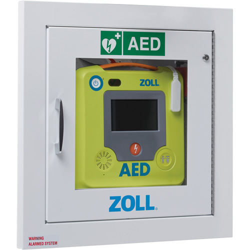 Fully-Recessed AED Wall Cabinet, Zoll AED 3 For, Non-Medical Ottawa Fastener Supply